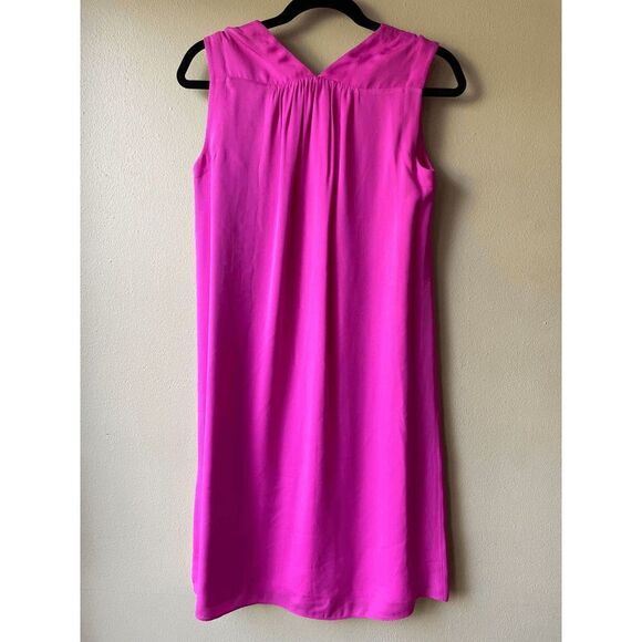 Rebecca Taylor Silk Mini Dress in Fuchsia Size 0 - Picture 2 of 3
